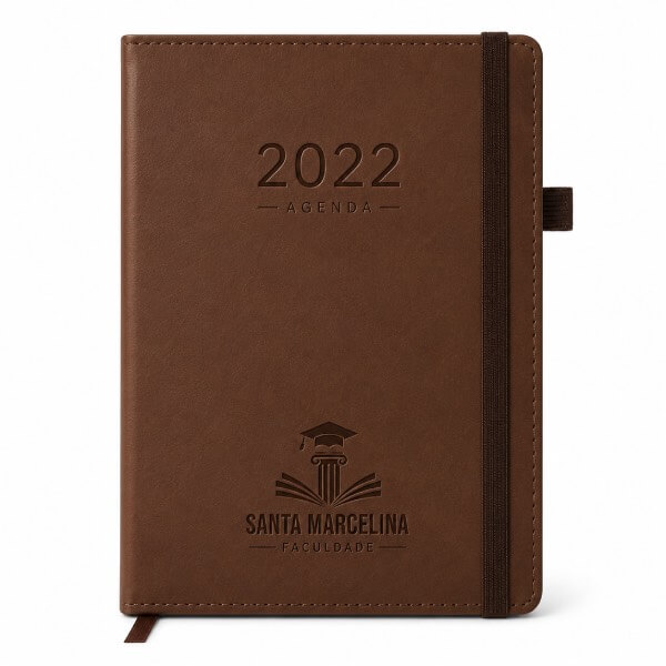 Agenda Personalizada com Capa de Couro