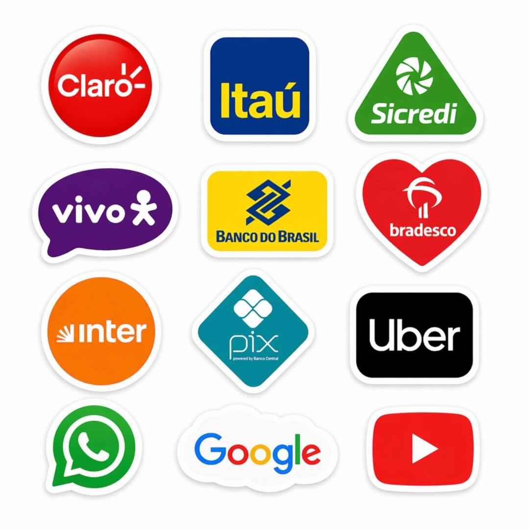 Mini Adesivos Personalizados