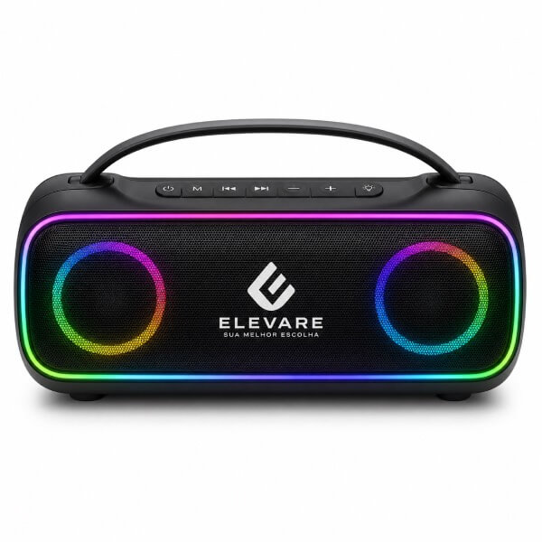 Caixa de Som Multimídia com Luzes Personalizada
