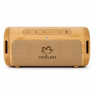 Caixa de Som em Bambu Personalizada