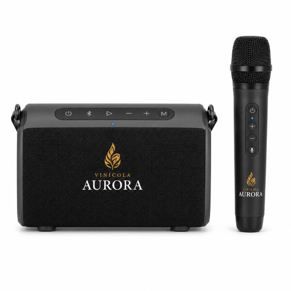 Caixa de Som microfone ABS em Poliéster Personalizada