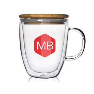 Caneca de Vidro com Tampa