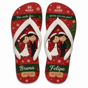 Chinelos Personalizados Natal