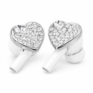 Fone de Ouvido Swarovski Heart