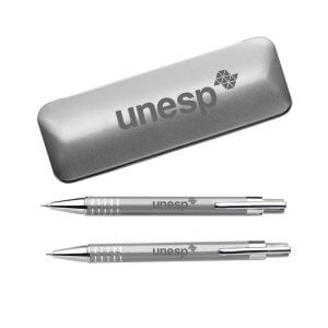 Kit Caneta e Lapiseira em Alumínio Personalizado