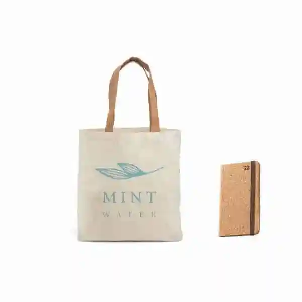 Kit Ecológico Ecobag e Agenda Cortiça