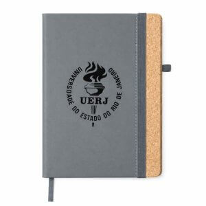 Molesquine A5 em Cortiça com Folhas Pautadas Personalizado