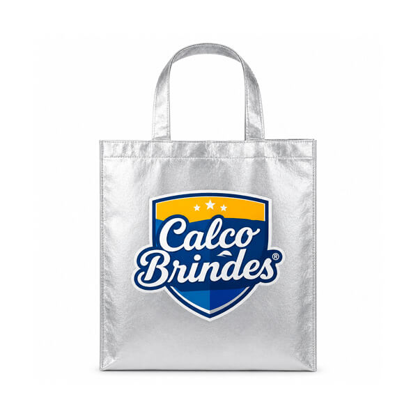 Bolsa Ecobag em Tecido TNT Metalizado