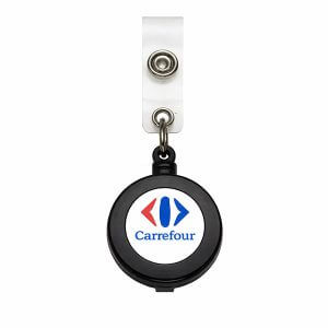 Porta Crachá Retrátil Roller Clip Personalizado