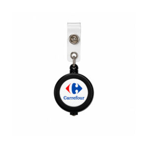Porta Crachá Retrátil Roller Clip Personalizado