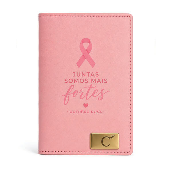 Porta Passaporte Individual Rosa Blush