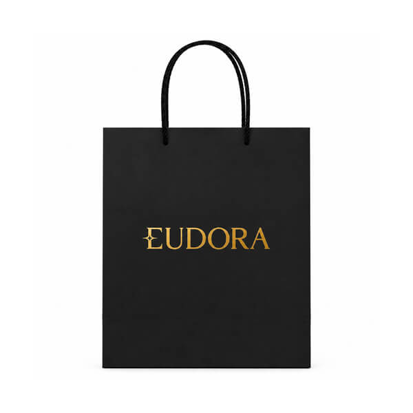 Sacola De Papel Personalizada Logo Metalizada