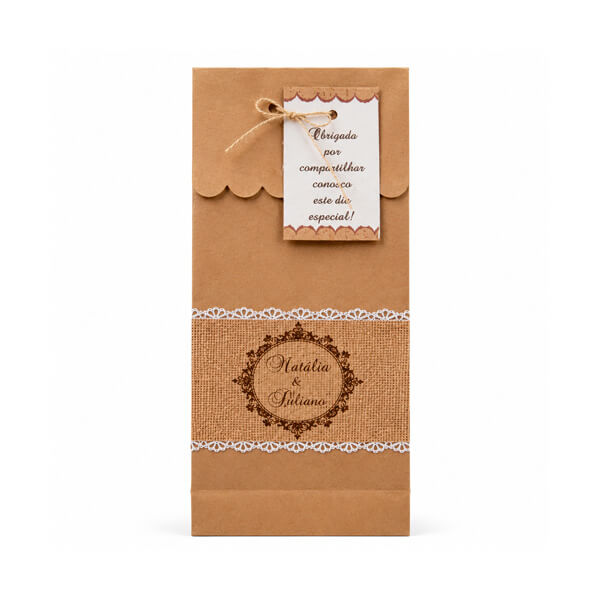 Sacola Embalagem Papel Craft Personalizada
