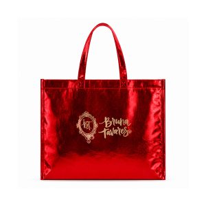 Sacola Tnt Metalizada Vermelha