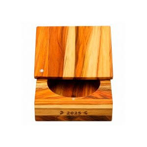Saleiro Farinheira Personalizado Madeira Teca Anti Umidade