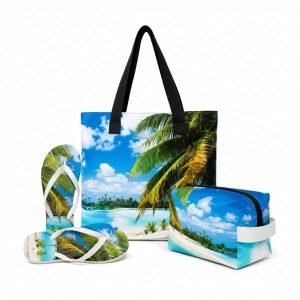 Kit Praia - Bolsa + Chinelo + Nécessaire