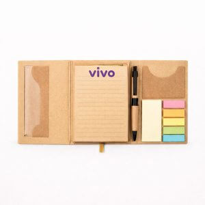 Bloco de Anotações Com Post it de 5 Cores