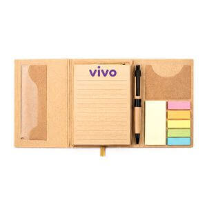 Bloco de Anotações Com Post it de 5 Cores
