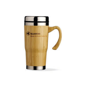 Caneca Térmica de Madeira Viagem