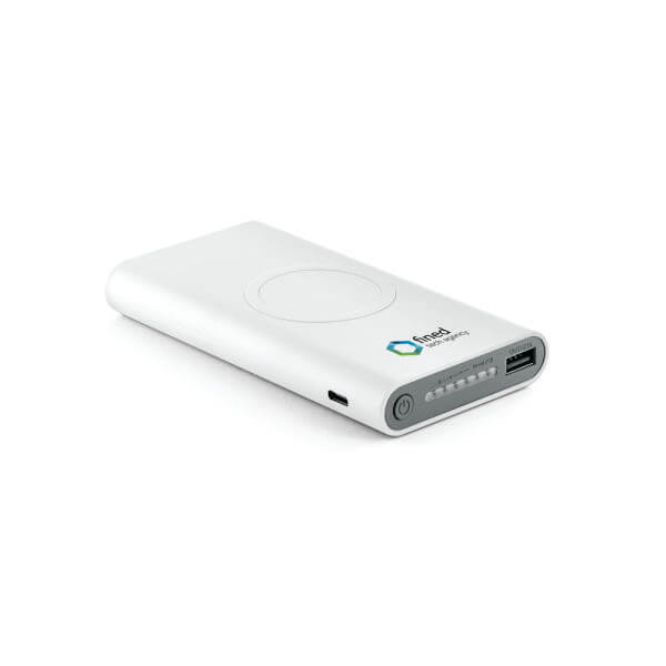 Carregador Wireless em Alumínio Personalizado