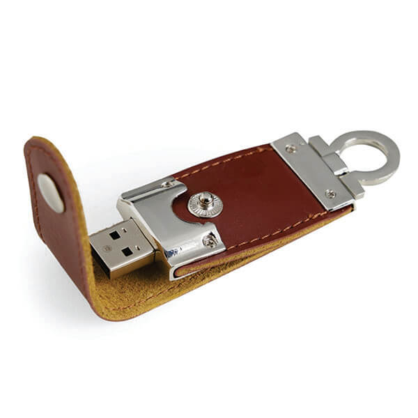 Pen drive Couro Sintético Brinde
