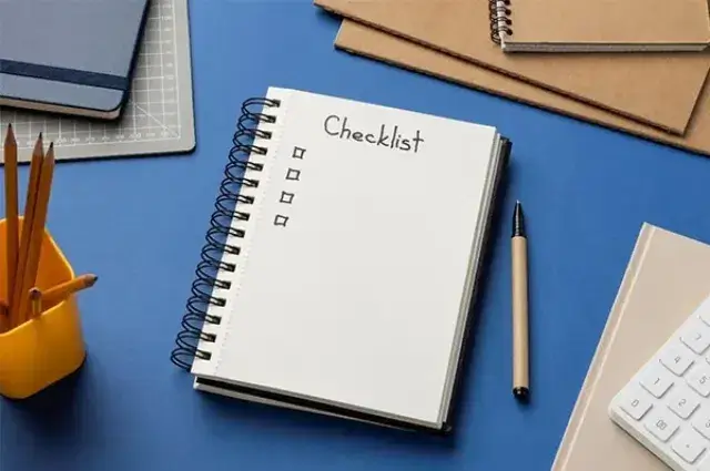 Caderno de anotações para divulgar a marca