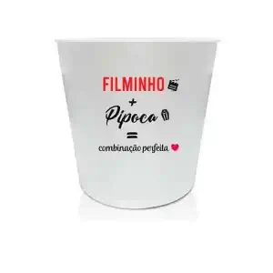 Balde de Pipoca Grande para Brindes Personalizados