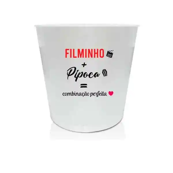 Balde de Pipoca Grande para Brindes Personalizados