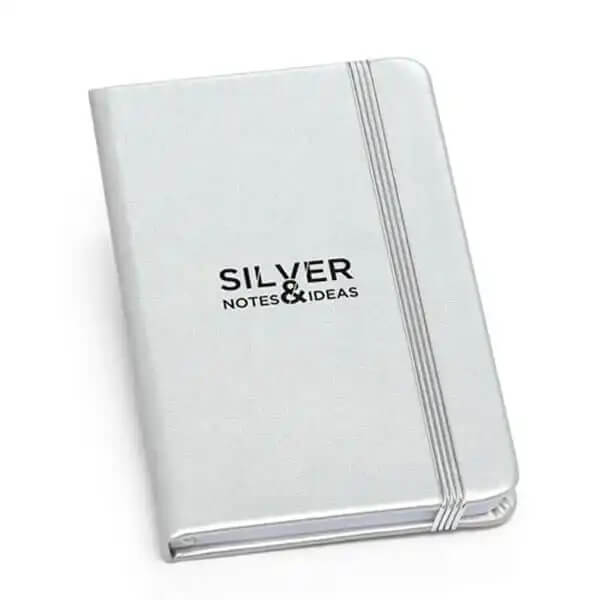 Caderno Moleskine Capa Metalizada para Brindes