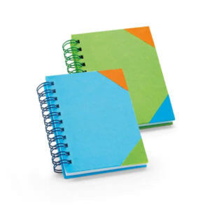 Caderno capa dura arame duplo