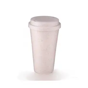 Copo Ecológico Colorido com Tampa de Silicone