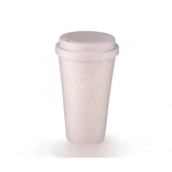 Copo Ecológico Colorido com Tampa de Silicone