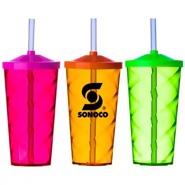 Copo Personalizado com Canudo