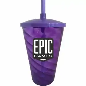 Copo com Canudo 1 Litro Personalizado