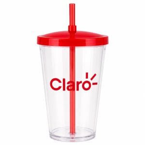Copo de Acrilico com Canudo Personalizado