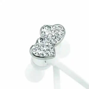 Fone de Ouvido Swarovski Heart