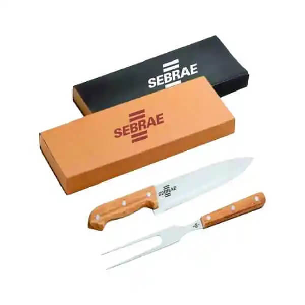 Kit Garfo e Faca para Churrasco Personalizado