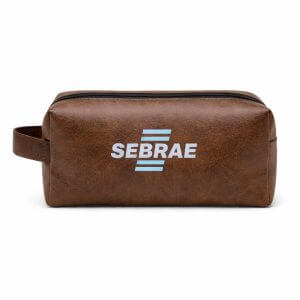 Kit Necessaire de Couro de Viagem Personalizada