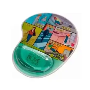 Mouse Pad com Apoio em Gel Personalizado