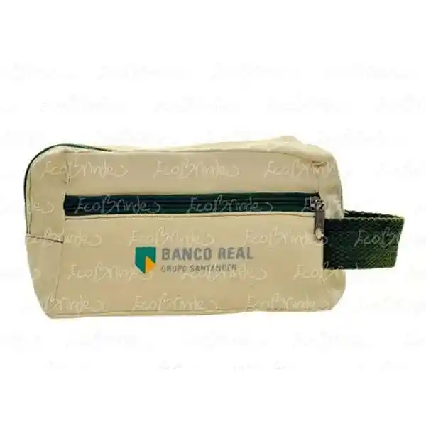 Necessaire Algodão Zíper Duplo