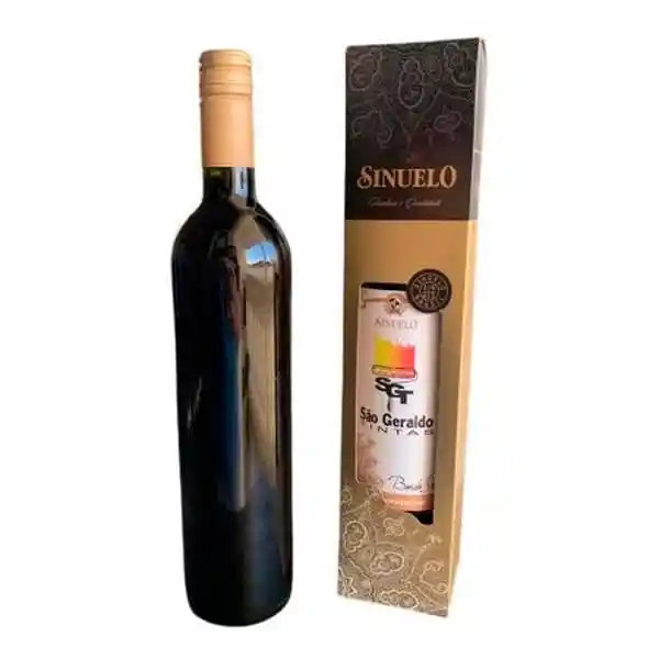 24 Unid Vinho Tinto Sinuelo Bordô Suave 750ml Personalizado