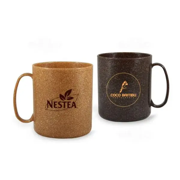 Caneca redonda madeira personalizada
