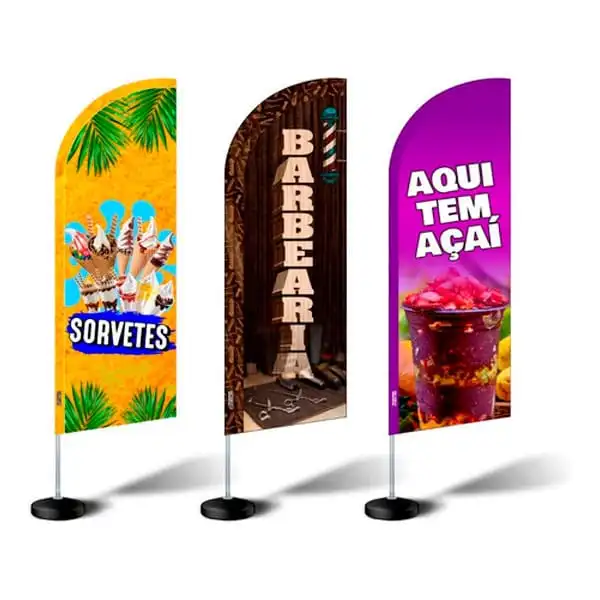 Wind Banner Personalizado Uso em Ambientes Externos