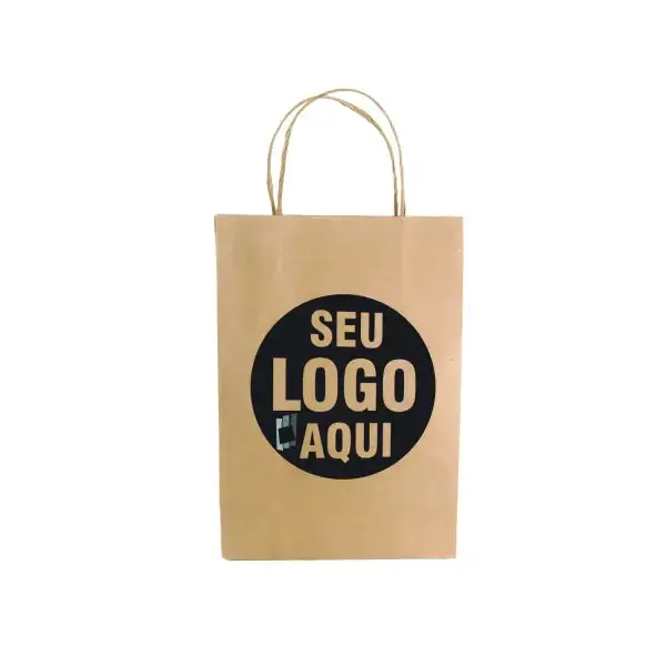 Sacolas De Papel Personalizadas Aniversário Média