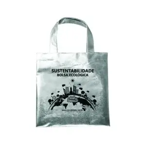 Bolsa Ecobag em Tecido TNT Metalizado