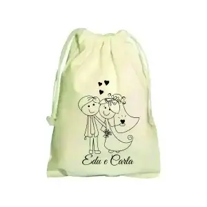 Saquinhos De Algodão Cru Personalizado