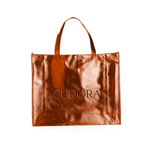Sacola Tnt Metalizado Gravada Bolsa Metalica