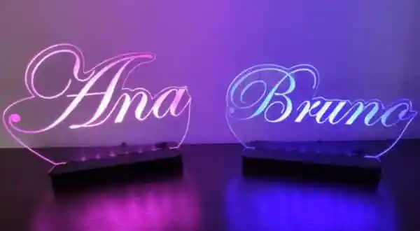 Abajur com Nome Personalizado Brinde