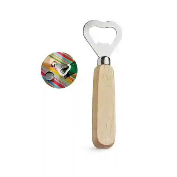 Abridor de Garrafa Em Madeira Personalizado
