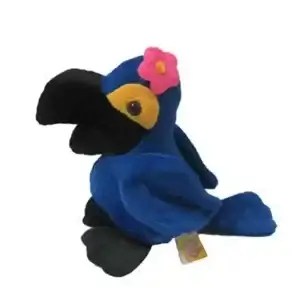 Arara Azul com Flor